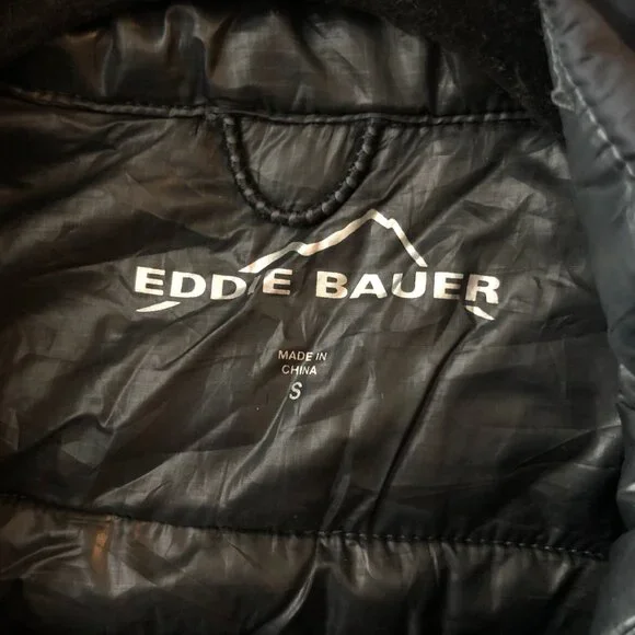 Eddie Bauer Mens WeatherEdge Plus Quilted 3-in-1 Puffer Jacket Black Size S